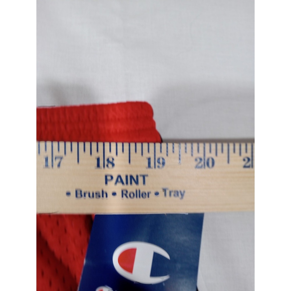 Champion Workout LaCrosse Shorts‎ Men 2XB Red Black White - Picture 9 of 10